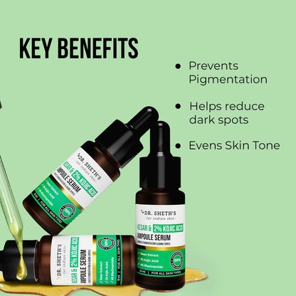 Dr. Sheth's Kesar & 2% Kojic Acid Ampoule Serum - Dista