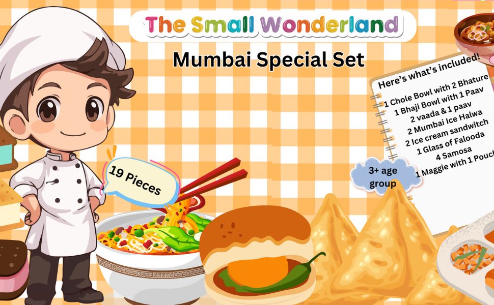 The Small Wonderland Aamchi Mumbai Pretend Play Food Toys- Indian food inspired kitchen toys