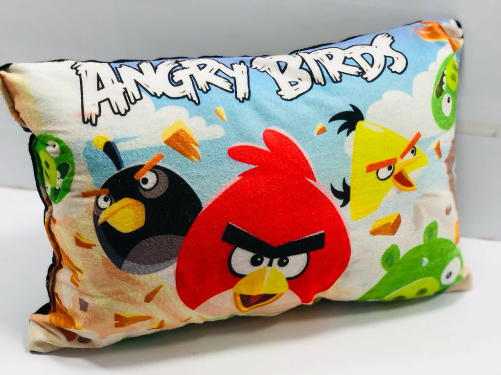 Unique Fashion Microfibre Filled Cushion For Kids - Angry Birds - Distacart