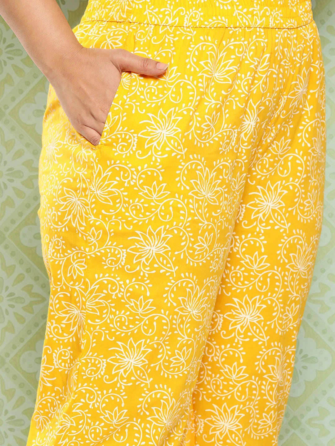 Yufta Plus Size Ethnic Motifs Printed Thread Work Pure Cotton Kurta Set - Distacart