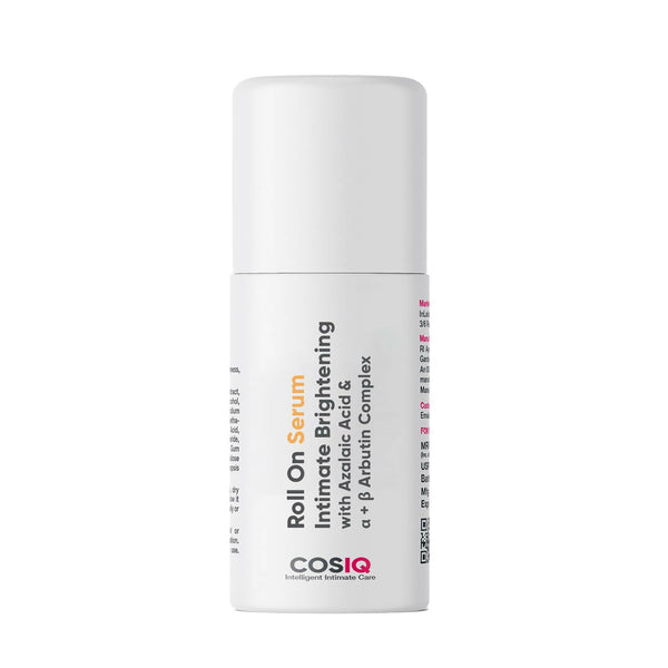 Cos-IQ Intimate Brightening Roll-On Serum, With Azelaic Acid & Alpha + Beta Arbutin Complex