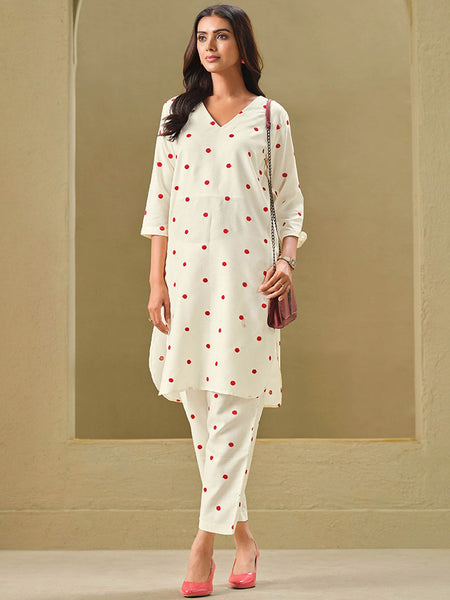 Sangria Embroidered Pure Cotton Kurta Sets