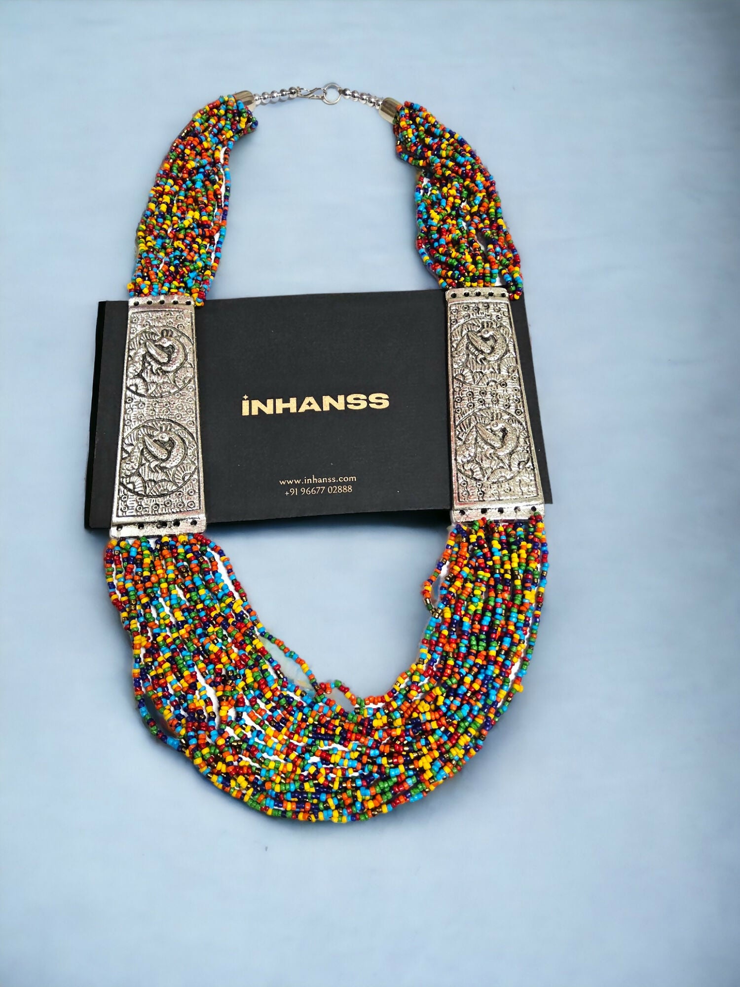 Inhanns Saree Shobha Statement Necklace - Multicolour Necklace - Distacart