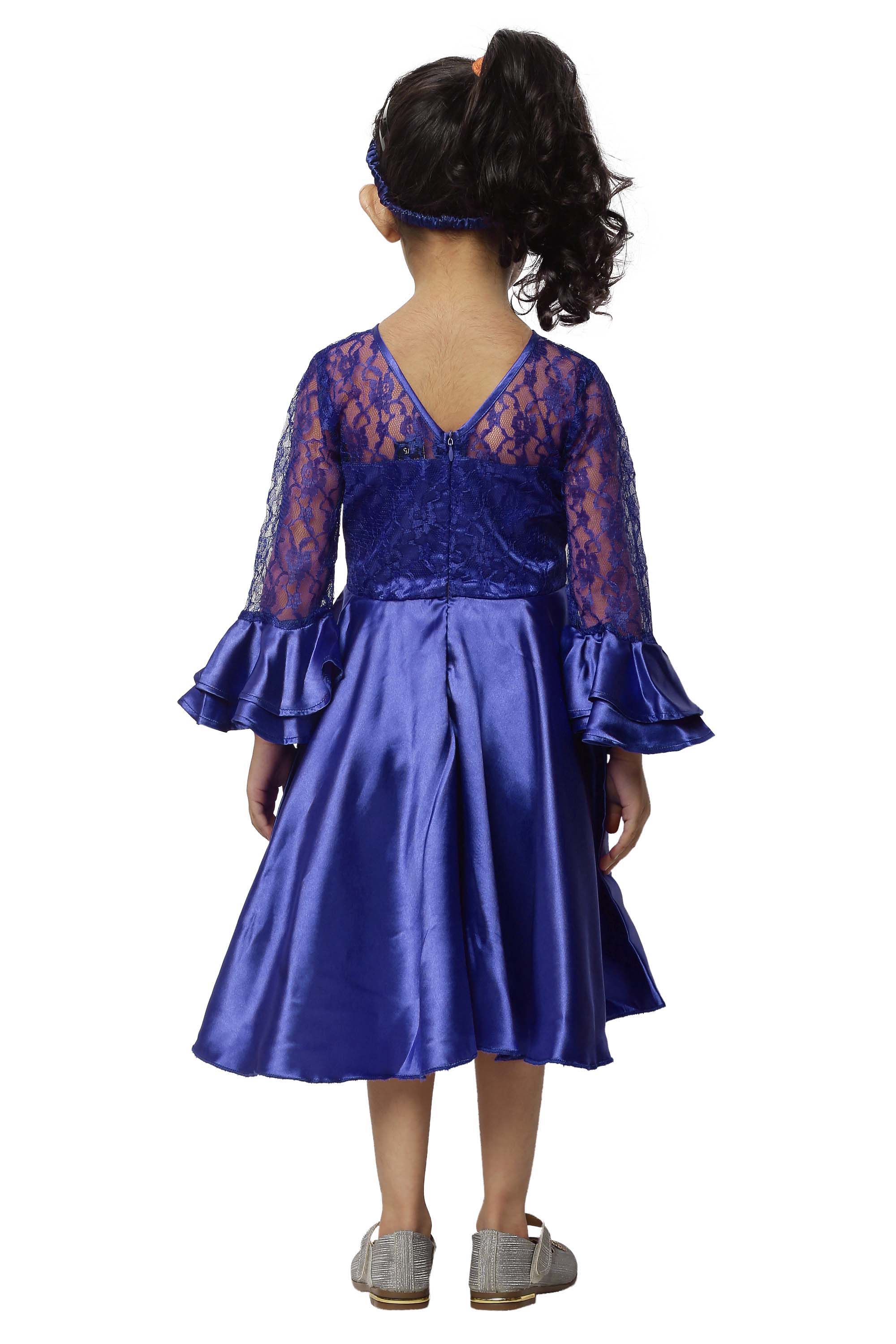 Asmaani Kids Party Wear Stylish Dresses, Perfect for Parties, Functions & Vacations - Blue