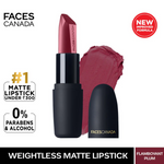 Thumbnail for Faces Canada Weightless Matte Finish Lipstick - Flamboyant Plum 12 - Distacart