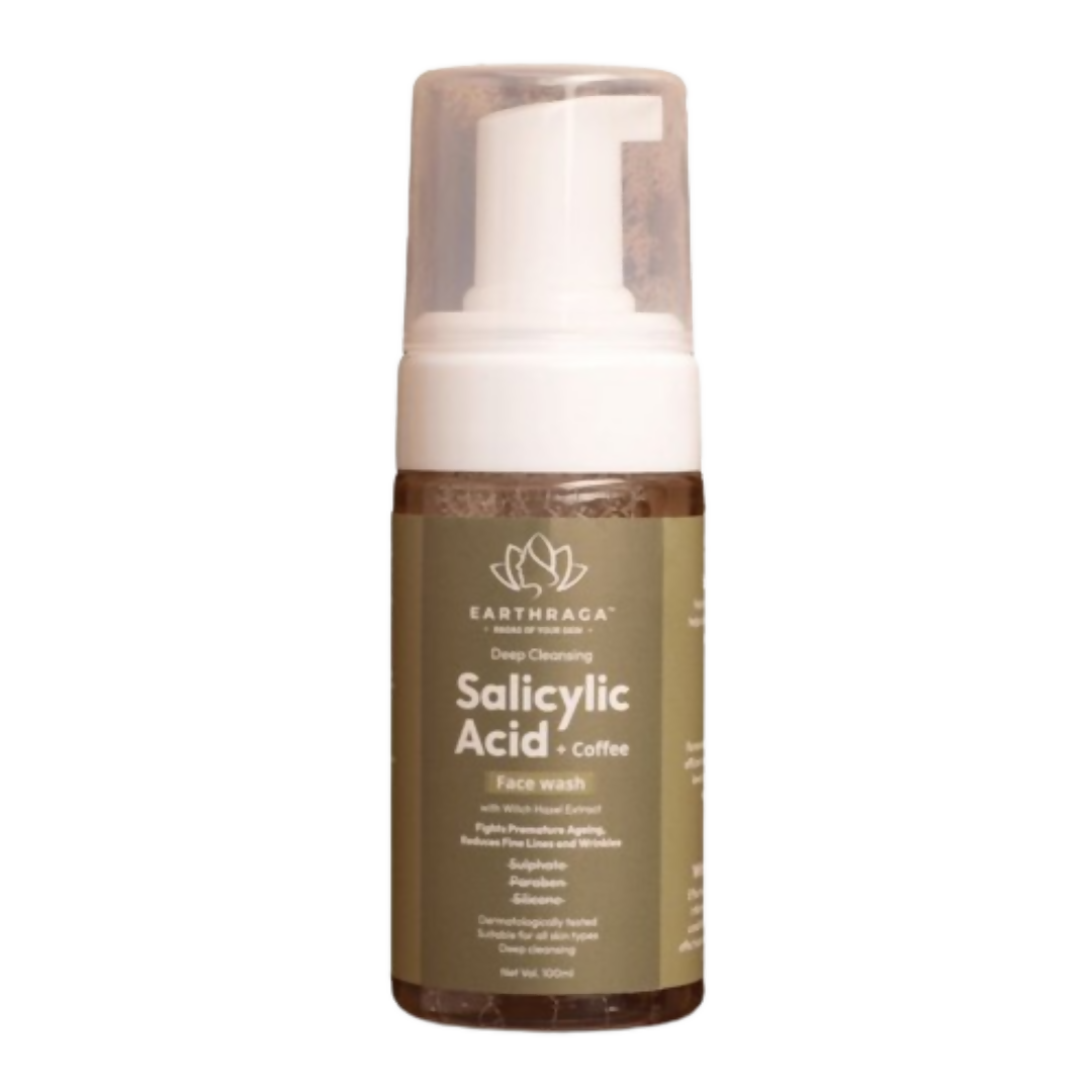 Earthraga Deep Cleansing Salicylic Acid And Coffee Foaming Face Wash - Distacart