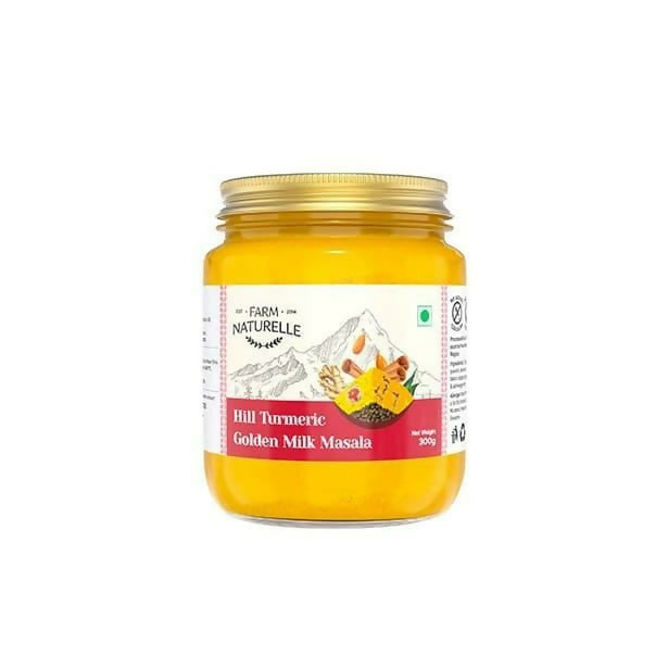 Farm Naturelle Golden Milk Masala - Turmeric Latte Blend with Spices - Distacart