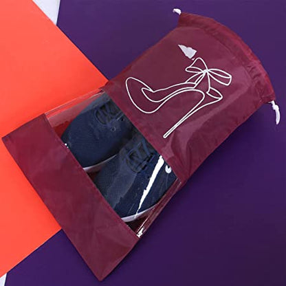 Asmaani Shoe Pouch-Maroon - Distacart