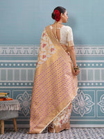 Thumbnail for Astita Cream Silk Saree