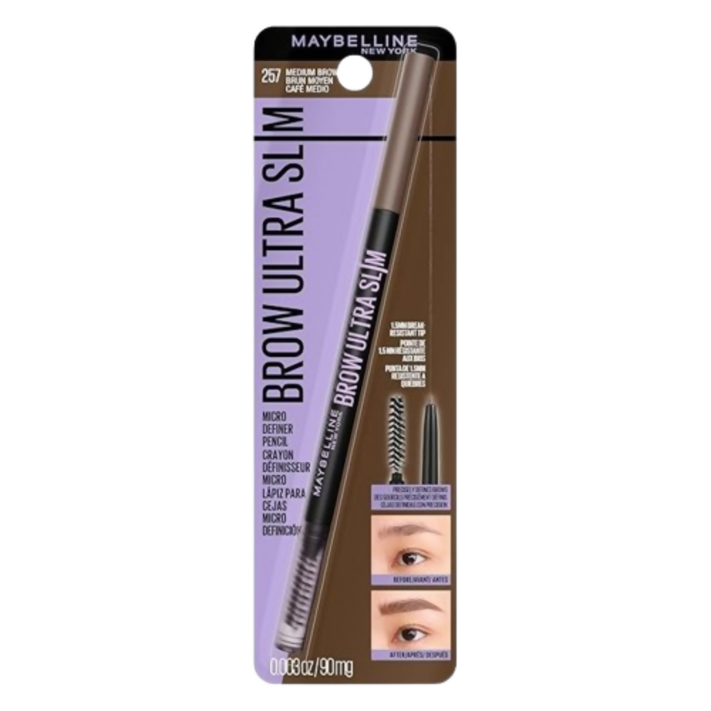Maybelline New York Brow Ultra Slim Defining Eyebrow - Medium Brown - Dista