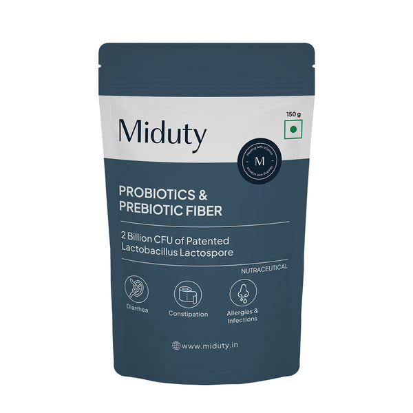 Miduty by Palak Notes Probiotics & Prebiotic Fiber powder - Distacart