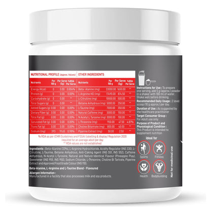 Dr Morpen Muscle Food Pre-Workout (Pineapple Play) - Distacart