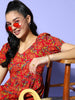 Yufta Printed A-Line Dress - Distacart