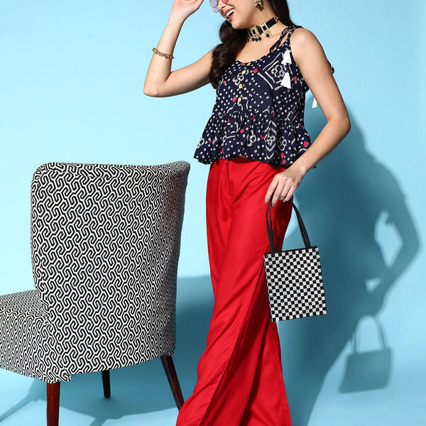 Yufta Printed Pure Cotton Top - Distacart