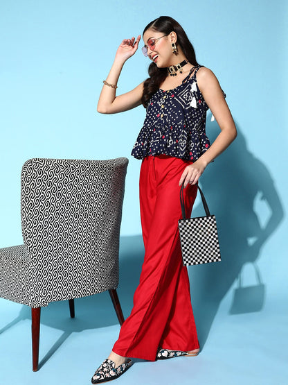 Yufta Printed Pure Cotton Top - Distacart