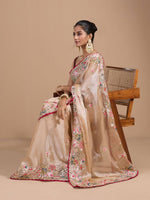 Thumbnail for Teeya Creation Chiku Color Organza Silk Heavy Work Saree - Distacart