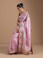 Thumbnail for Teeya Creation Pink Color Organza Silk Heavy Work Saree - Distacart