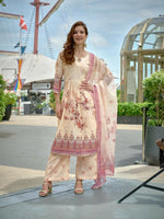 Thumbnail for Joban Fashion Off White Position Digital Print With Position Foil Kurta Set