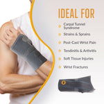 Thumbnail for Orth-rem Elastic Wrist Support Brace For Right Hand with Removable Aluminum Splint
