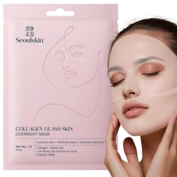 Seoulskin Collagen Glass Skin Overnight Mask - Korean Collagen Face Mask - Distacart