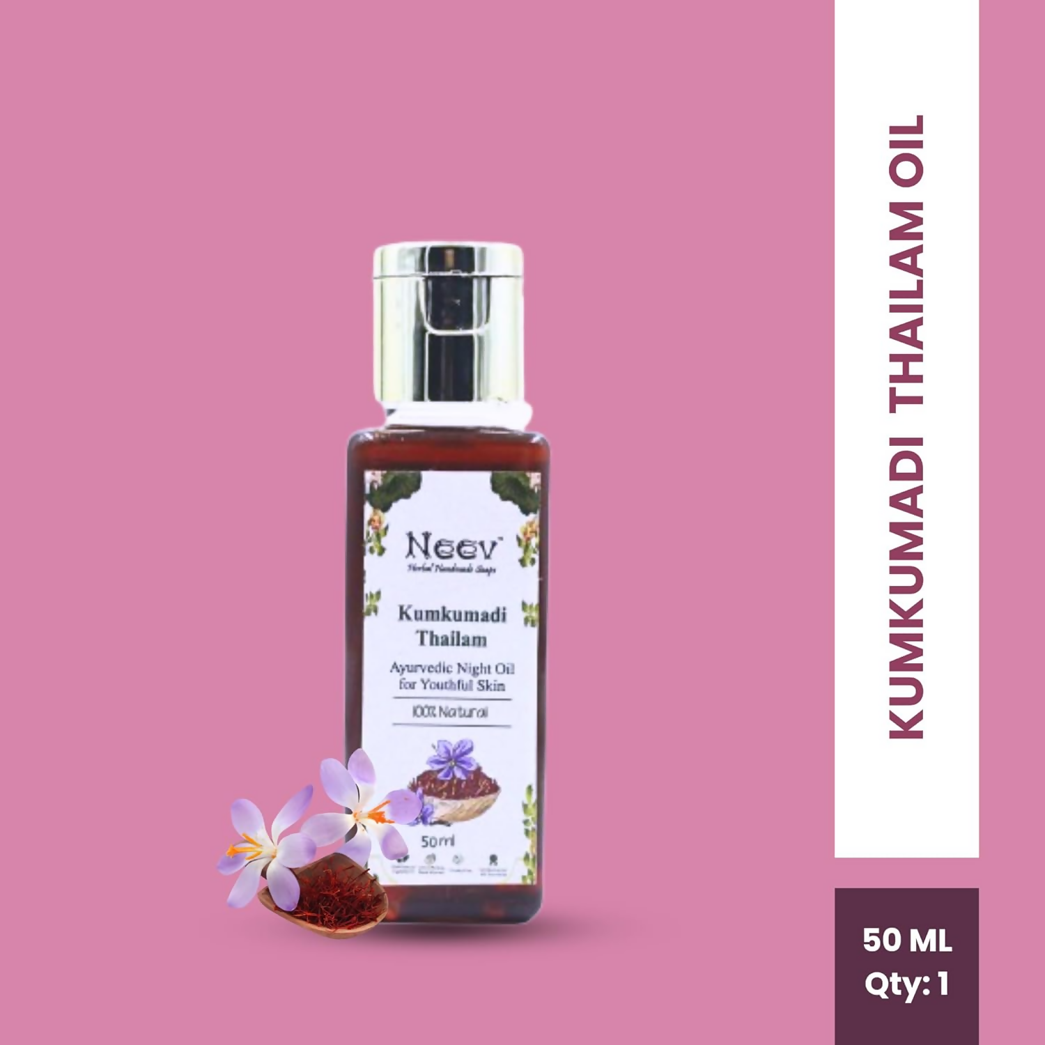 Neev Herbal Handmade Soaps Kumkumadi Oil - Distacart