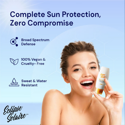 Eclipse Solaire Aqua Fusion Sunscreen - 5X Protection With SPF 50 PA+++ - Distacart