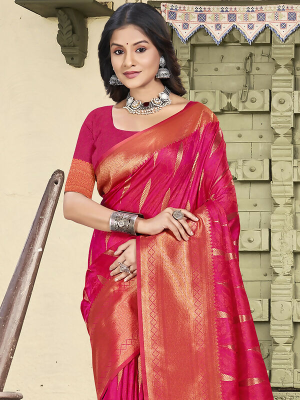 Astita Silk Pink Saree