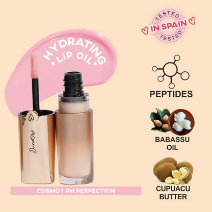Dunamiss Cosmo Pink Hydrating Lip Oil with pH Perfection - Distacart
