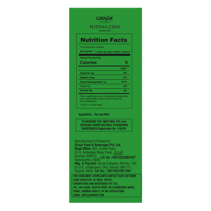 Girnar Black Tea Bags - Pudina - Distacart
