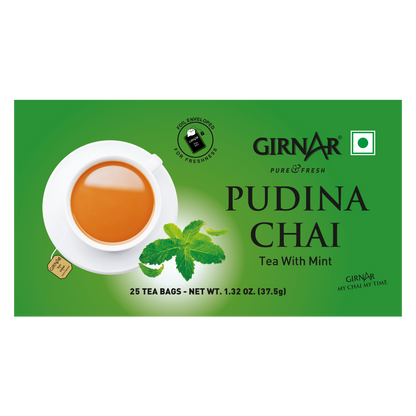 Girnar Black Tea Bags - Pudina - Distacart