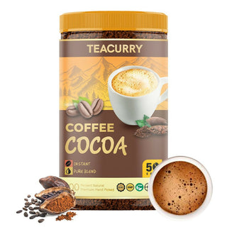 Teacurry Cocoa Instant Coffee Powder - Arabica Freeze Dried Coffee for Instant Hot & Cold Coffee - Distacart