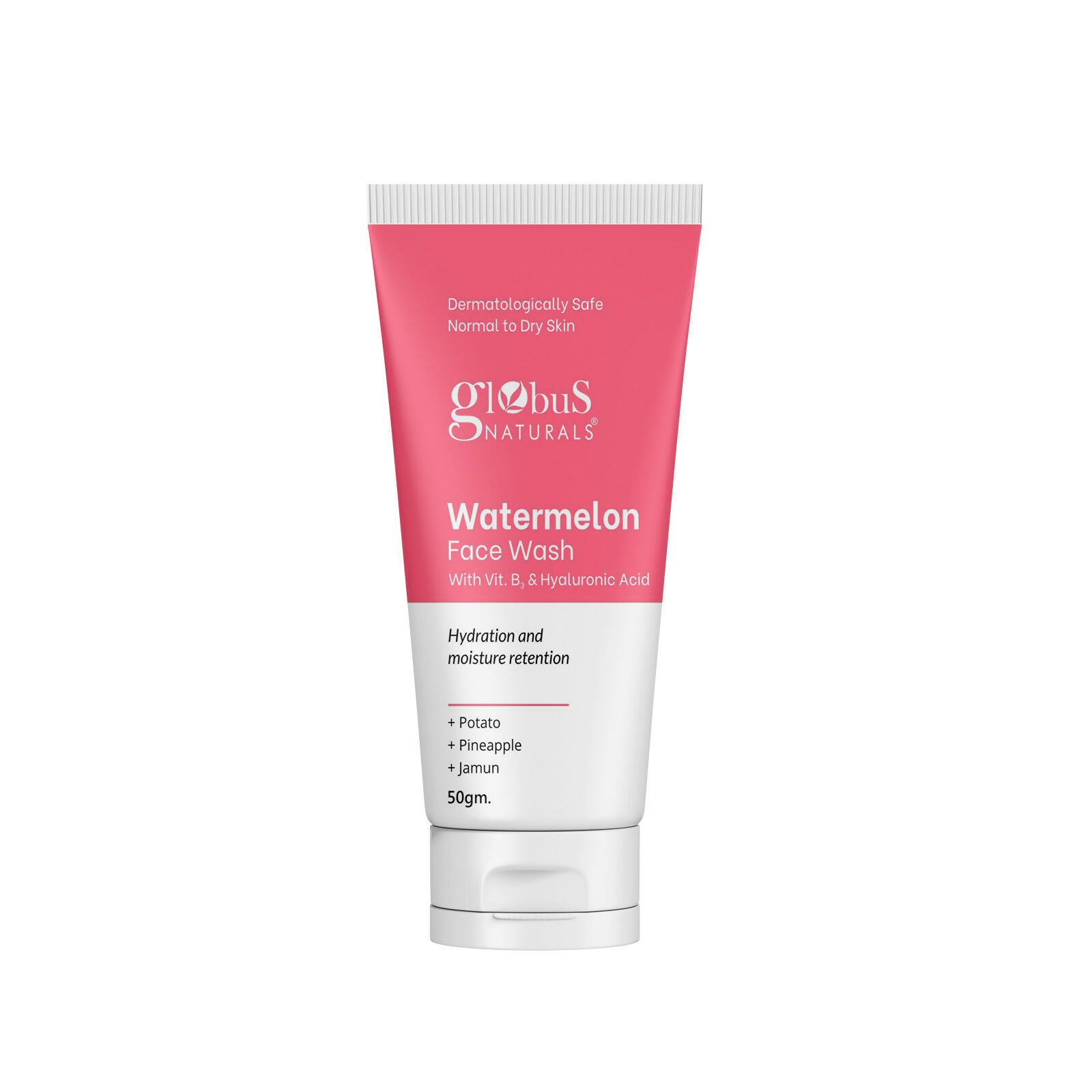 Globus Naturals Watermelon Face Wash with Vitamin B3 & Hyaluronic Acid