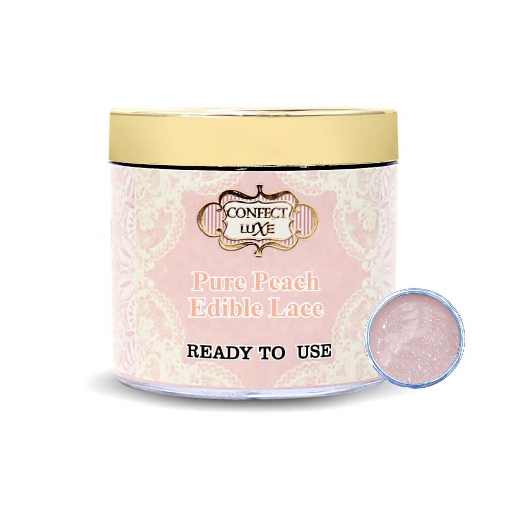 pure peach edible lace 100g