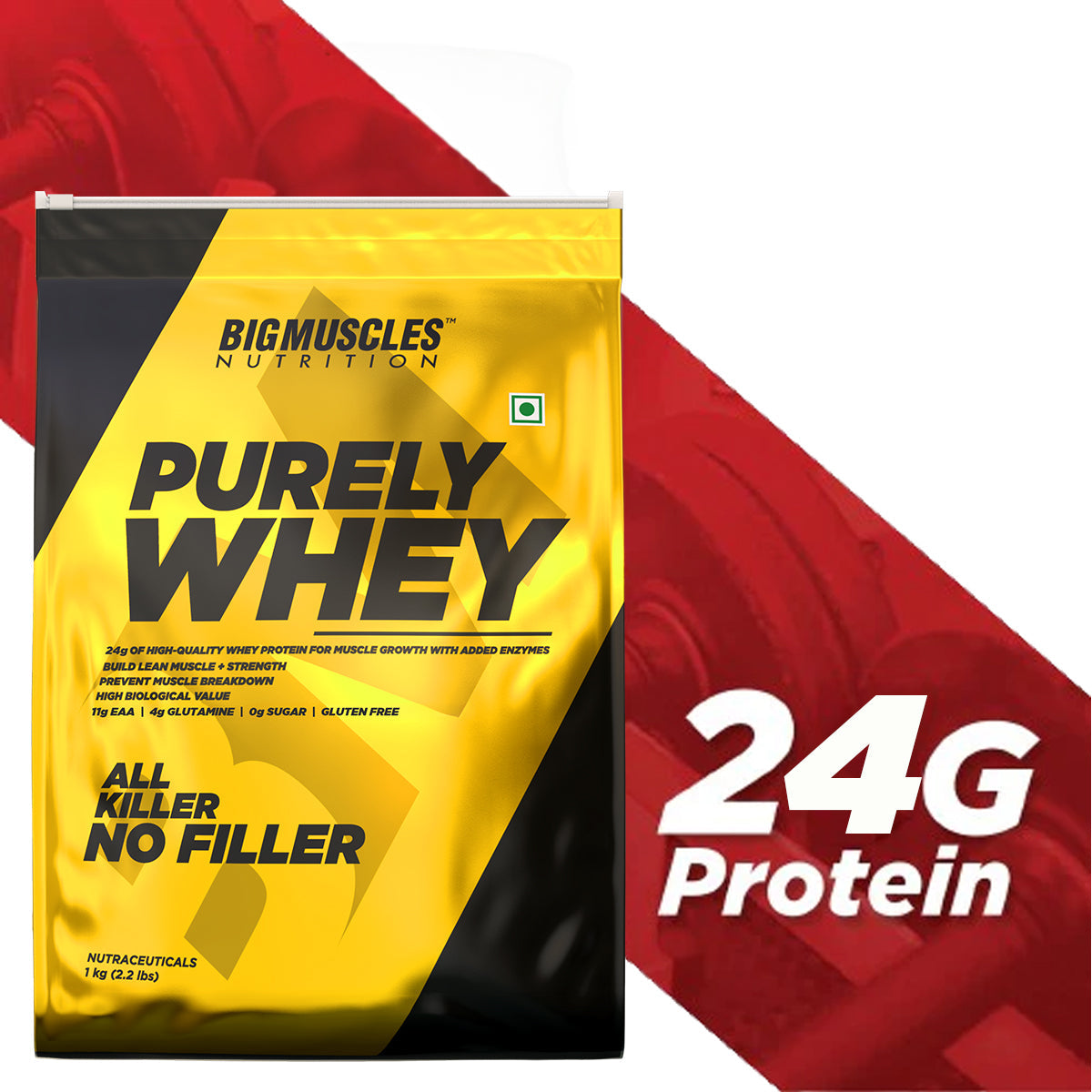 Big Muscles Nutrition Purely Whey - Dista
