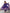 Lorenvalley Purple Soft Organza Silk With Floral Print Fully Flared Anarkali Pant With Dupatta Set