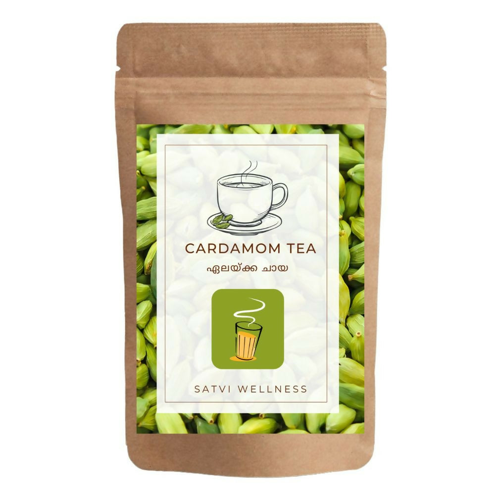 Satvi Wellness Cardamom Tea | Elachi tea | Natural Cardamon with Black Tea - Distacart