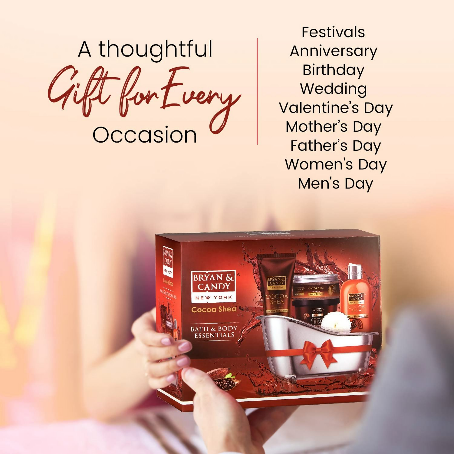 Bryan & Candy Cocoa Shea Bath Tub Collection Gift Set Kit - Distacart