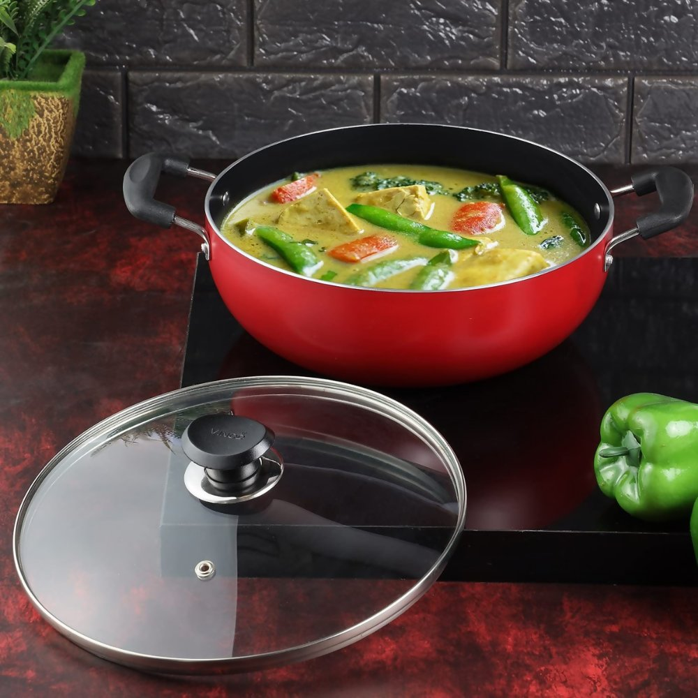 Vinod Zest Deep Kadhai with Glass Lid - Dista