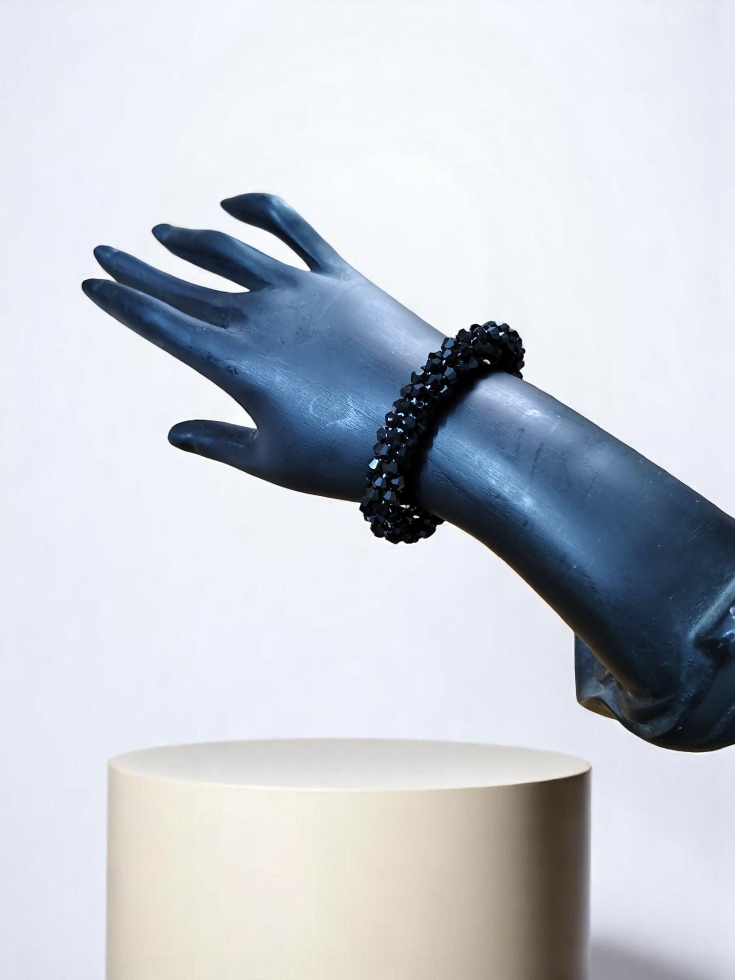 Inhanns Unisex Crystal Bloom – Adjustable Crystal Bead Bracelets - Black - Distacart