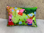 Thumbnail for Unique Fashion Microfibre Filled Cushion For Kids - Peppa Pari Green - Distacart