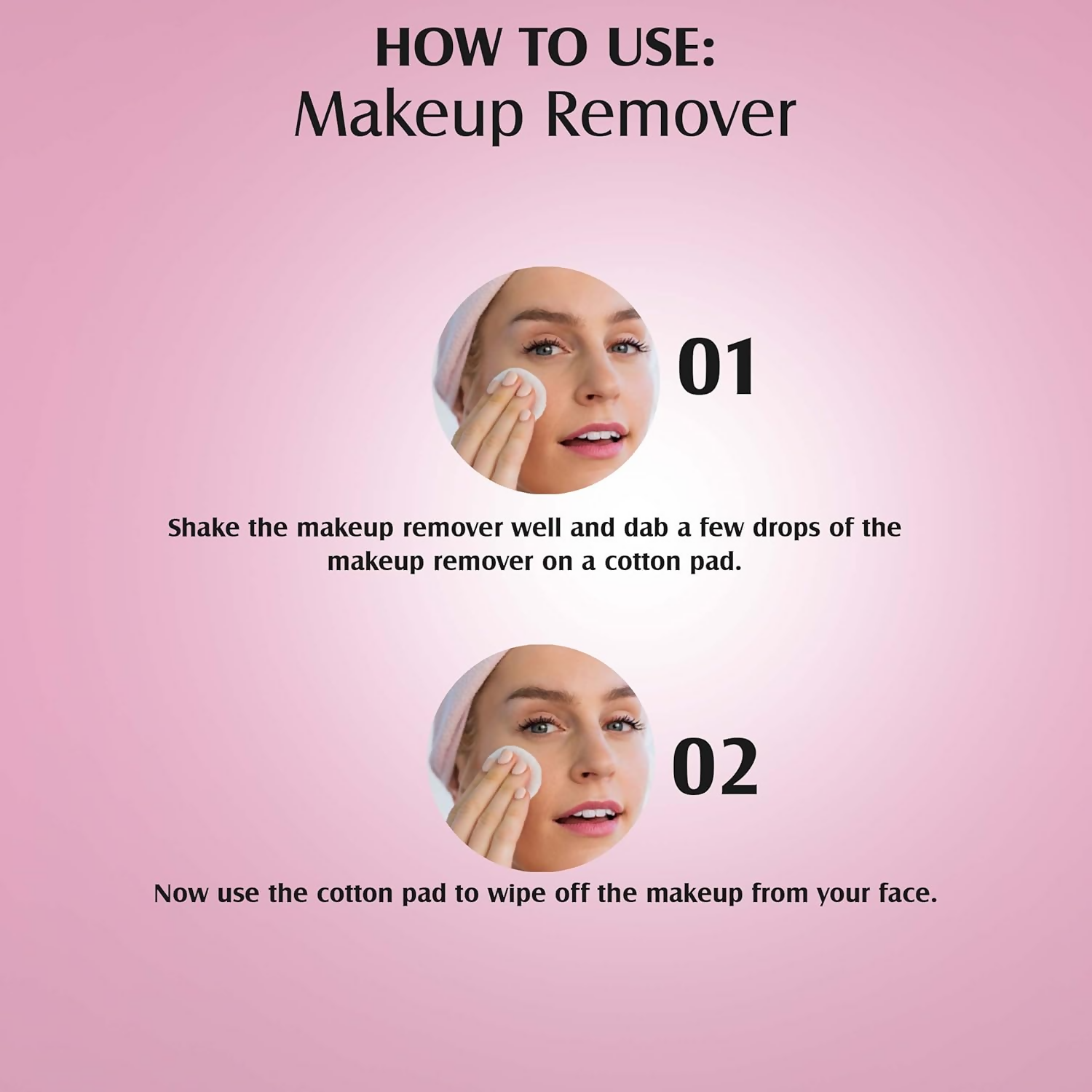 Glam21 Makeup Remover For Water-Proof & Long Lasting Makeup - Pink - Distacart
