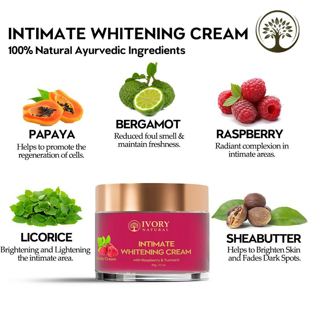 Ivory Natural Intimate Whitening Cream For Lighten Dark Areas, Inner Thigh - Distacart