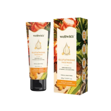 Wellwith Glutathione Face Wash - Distacart
