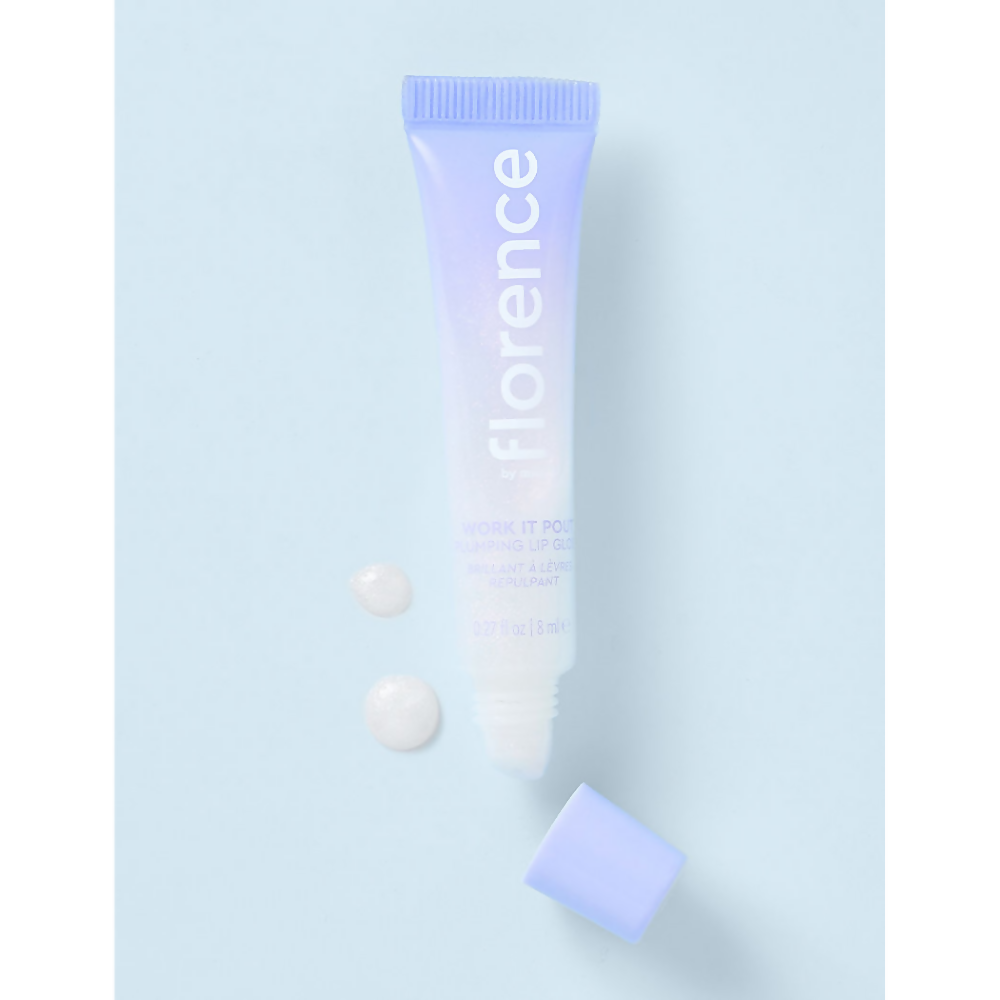 Florence by Mills Work It Pout Plumping Lip Gloss - Pink Wink - Distacart