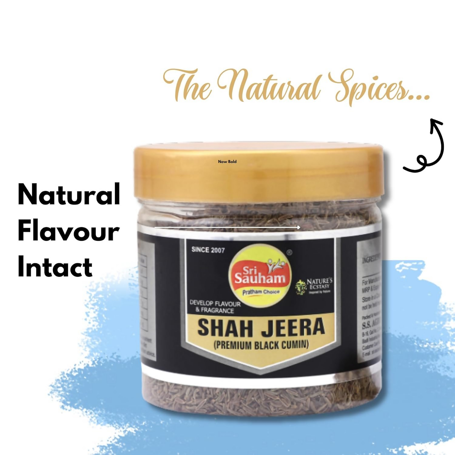 Sri Sauham Premium Spices - 100% Natural Shahi Jeera (Caraway Seeds) - Distacart