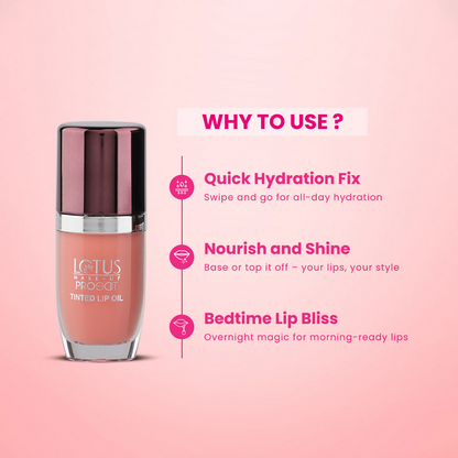 Lotus Make Up Proedit Tinted Lip Oils - Peach - Distacart