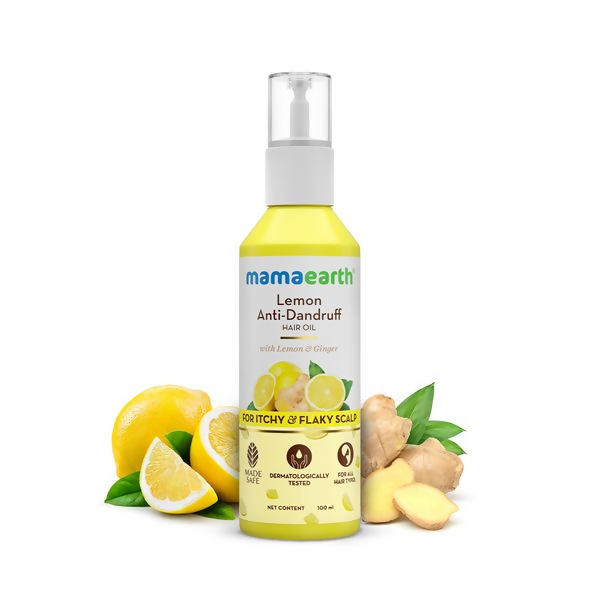 Mamaearth Lemon Anti-Dandruff Hair Oil with Lemon & Ginger for Dandruff - Distacart