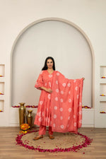 Thumbnail for Joban Fashion Pink Tie & Dye Cotton Suit Set - Distacart