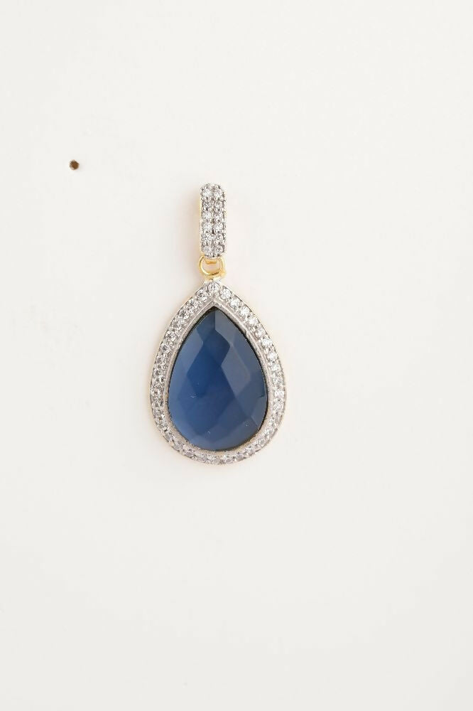 Nuyug 22K Gold Plated Azure Muse Contemporary Drop Earrings