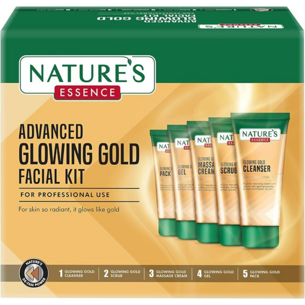 Nature's Essence Advanced Glowing Gold Facial Kit - Distacart